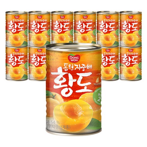 동원에프앤비 지중해황도, 410g, 12개