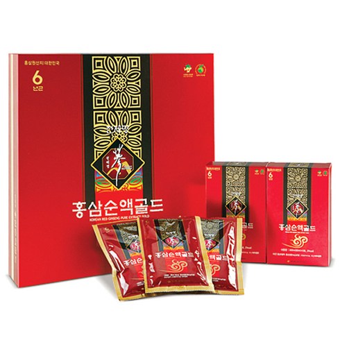 천제명홍삼 홍삼 순액 골드 60p 설 선물세트 + 쇼핑백, 80ml, 1세트