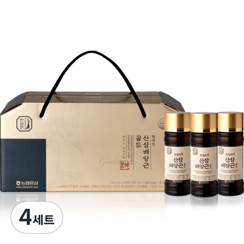 한삼인 산삼배양근 골드, 1L, 4세트