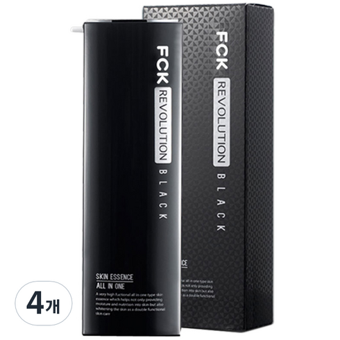 FCK 레볼루션 블랙 스킨에센스, 130ml, 4개