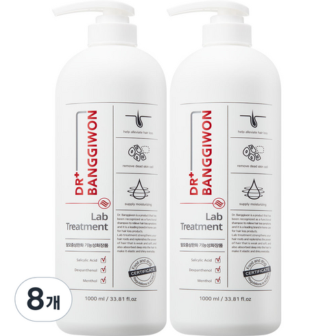 닥터방기원 랩 탈모 기능성 헤어트리트먼트, 1000ml, 8개