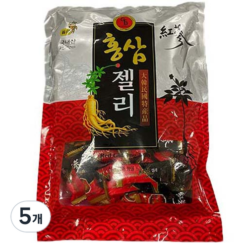 명성제과 고려홍삼젤리, 500g, 5개