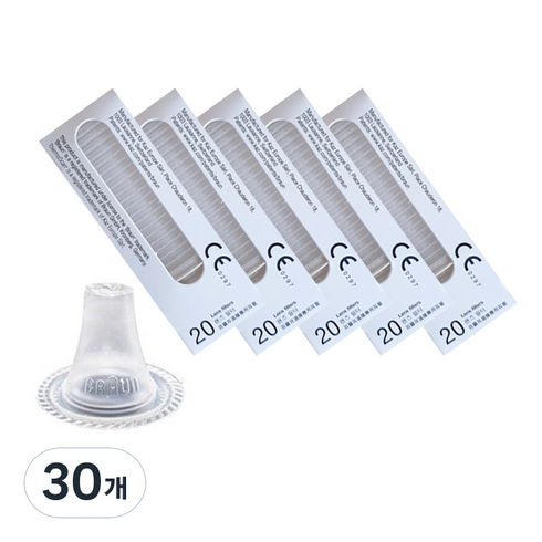 브라운 체온계 렌즈필터 20p, 30개