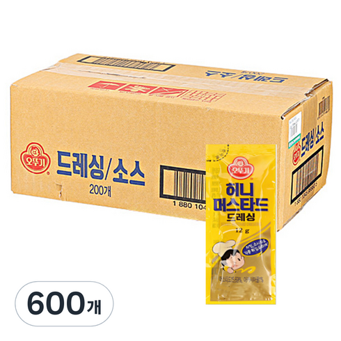 오뚜기 허니머스타드, 12g, 600개