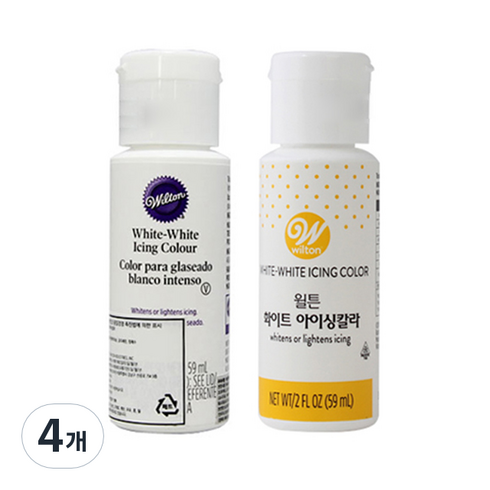 윌튼 화이트 아이싱칼라 59ml 랜덤 발송, 4개