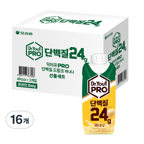 닥터유단백질드링크 - 닥터유 프로 단백질 드링크 바나나, 250ml, 16개