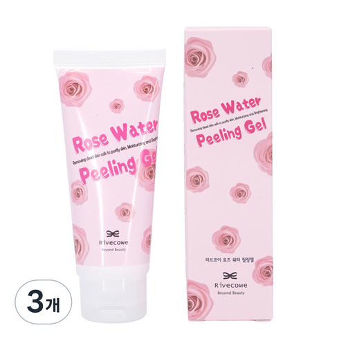 리브코이 로즈 워터 필링젤, 60g, 3개