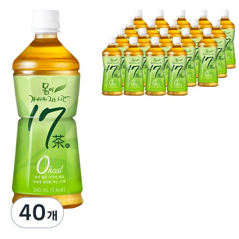 마시면기운차 340ml x 40병 - 17차 몸이 가벼워지는 시간, 340ml, 40개