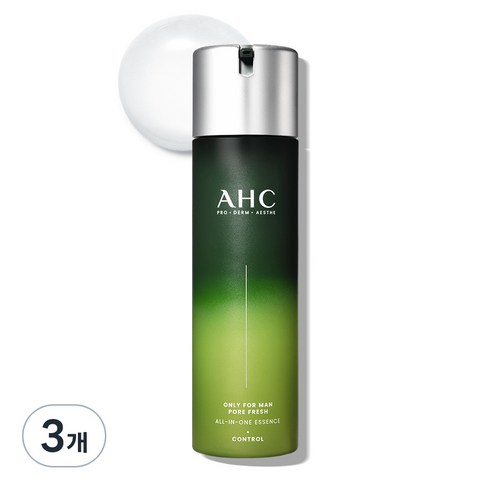 AHC 온리 포 맨 포어 프레쉬 올인원 에센스, 200ml, 3개