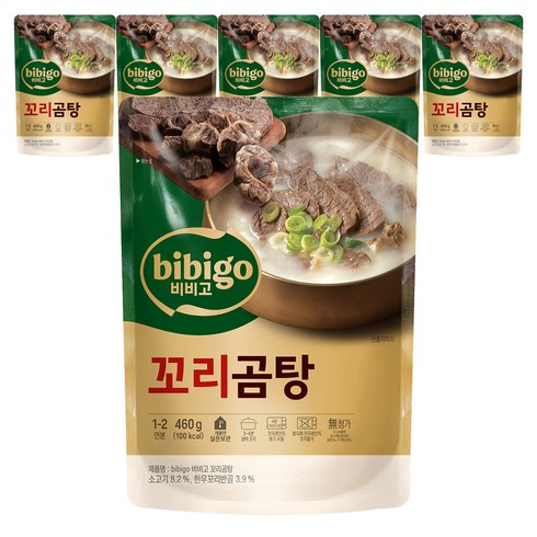 꼬리곰탕 - 비비고 꼬리곰탕, 6개, 460g