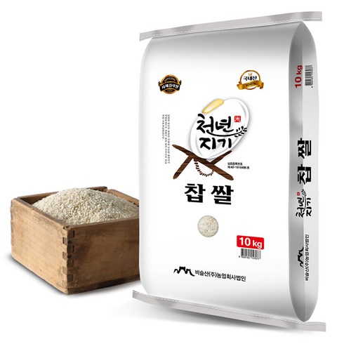 찹쌀10kg - 천년지기 국산 찹쌀, 10kg, 1개