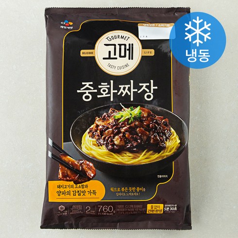 짜장면밀키트 - CJ 고메 중화짜장 2인분 (냉동), 760g, 1개