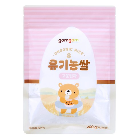 (1 - 곰곰 유기농쌀 고운입자, 200g, 1개