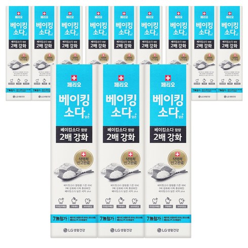 베이킹소다치약 - 페리오 베이킹소다 플러스 치약, 100g, 12개