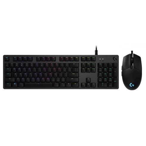 로지텍 HERO 게이밍 마우스 G PRO + CARBON RGB Romer_G TACTILE 기계식 게이밍키보드 G512, M-U0052, Y-U0034 (LINEAR), 일반형