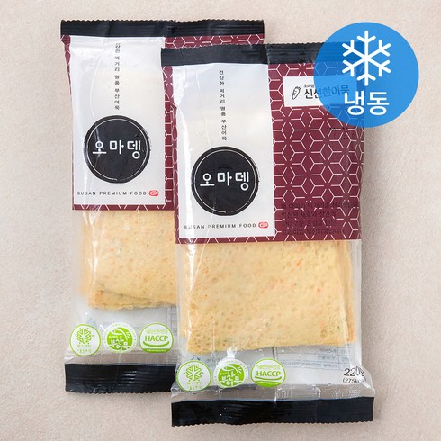 오마뎅 어묵 - 오마뎅 신선한 어묵 (냉동), 220g, 2개