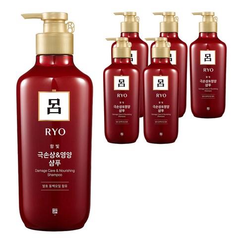 2023년 가성비 최고 려샴푸 - 려 함빛 극손상 영양케어 샴푸, 550ml, 6개