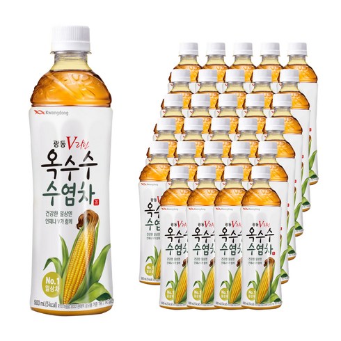 광동 V라인 옥수수 수염차, 500ml, 40개