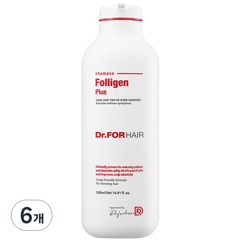 닥터포헤어 폴리젠 플러스 샴푸, 500ml, 6개