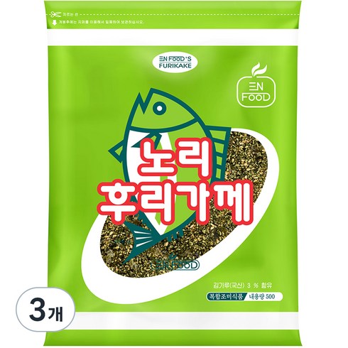 후리카게 - 이엔푸드 노리 후리가께, 500g, 3개