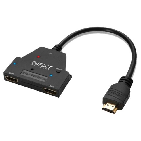 hdmi허브 - 넥스트 이지넷 유비쿼터스 HDMI 1대2 모니터 분배기 NEXT-0102SPC, 본상품선택