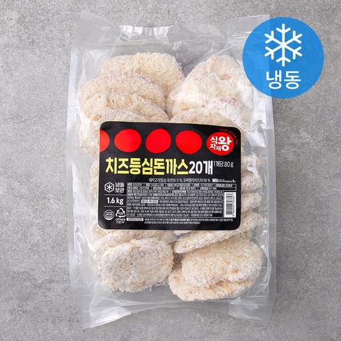 치즈돈까스 - 식자재왕 치즈 등심돈까스 (냉동), 1.6kg, 1개