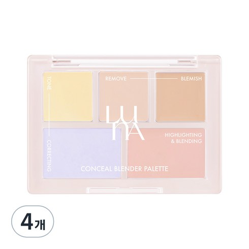 루나 컨실러 블렌더 팔레트 6g, 2호 퓨어 커버, 4개