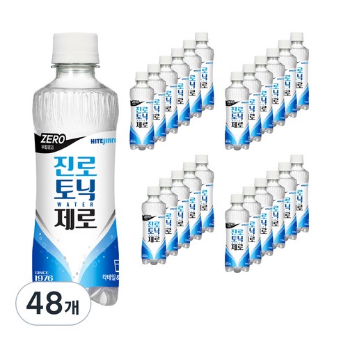 하이트진로 진로토닉워터제로, 300ml, 48개