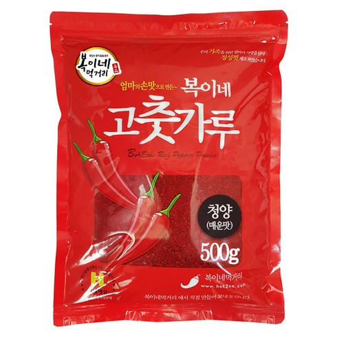 청양고추가루 - 복이네먹거리 청양고춧가루 김치용, 1개, 500g