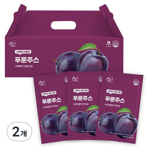 황금이네푸룬주스70ml - 황금이네 유산균 푸룬주스 70ml 30포, 2.1L, 2개