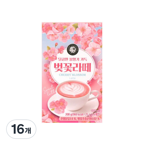 2023년 가성비 최고 체리 - 제임스티스푼 체리블라썸 벚꽃 라떼 스틱, 16개, 8개입, 25g, 2개