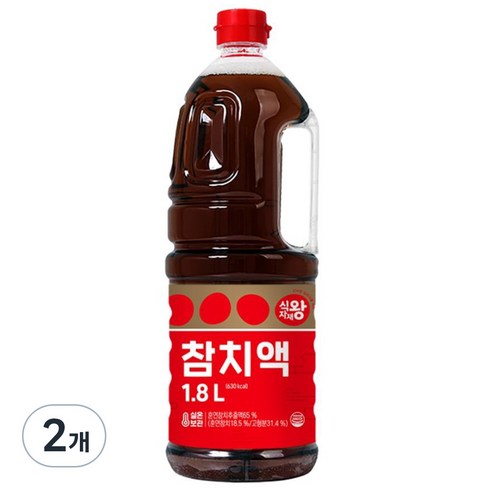 한라 참치액, 1.8L, 2개