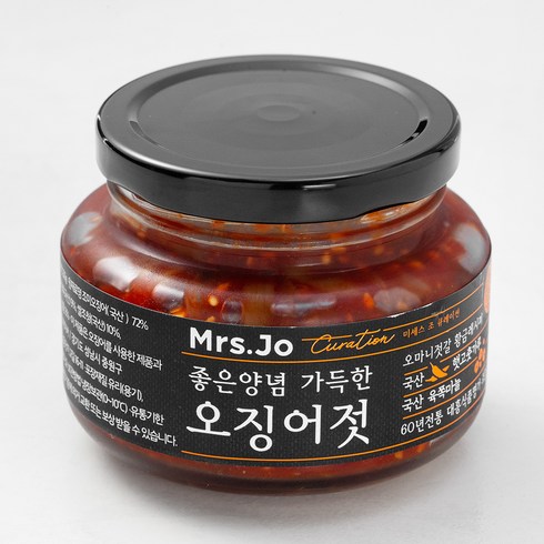 오징어젓갈 - 미세스조큐레이션 좋은양념 가득한 오징어젓, 250g, 1개