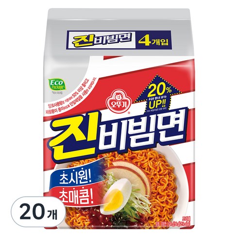진비빔면 - 오뚜기 진비빔면, 20개