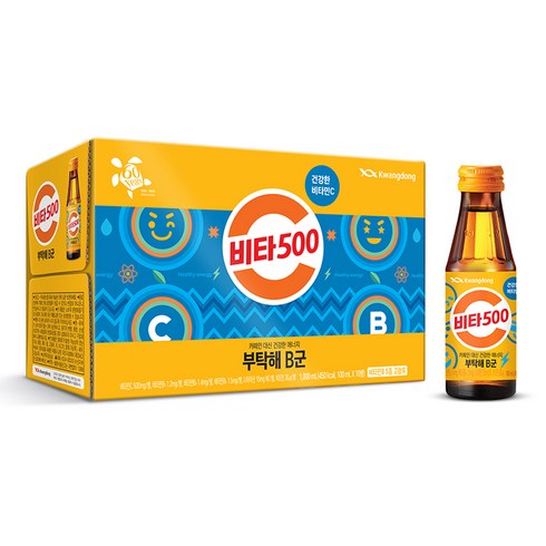 2023년 가성비 최고 명절선물세트 - 비타500 부탁해B군 비타민음료, 100ml, 10개