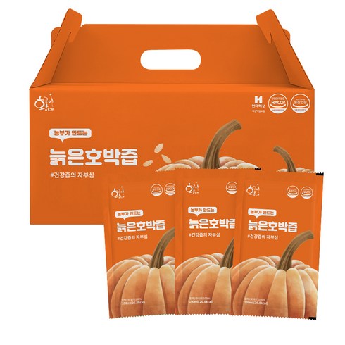 황금이네 물넣지않은 100% 늙은 호박즙 100ml 50포, 5L, 1개