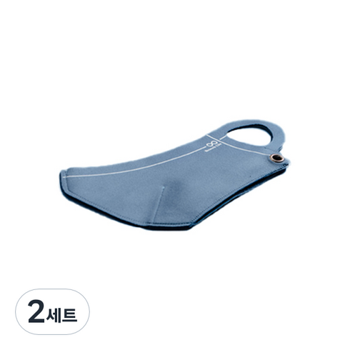 리워크라이프 브이쿨링마스크 M, 블루그레이 M, 2세트