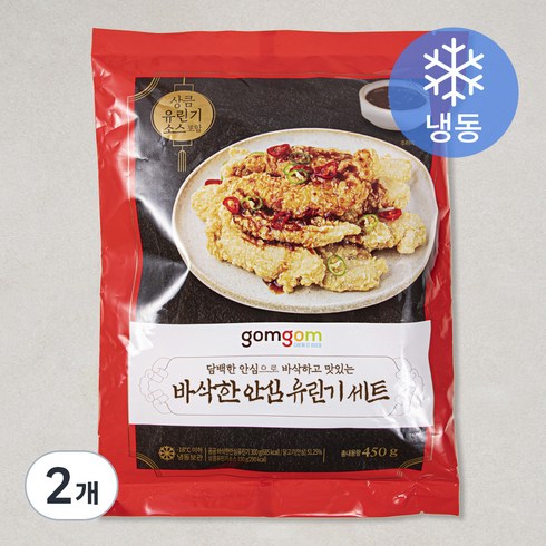 유린기 - 곰곰 바삭한 안심 유린기 (소스 150g 포함), 450g, 2개