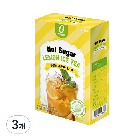 알티스트 무설탕 레몬 아이스티, 15g, 10개입, 3개