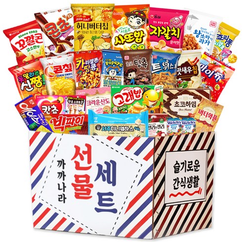 까까나라 럭키박스 선물세트 베스트셀렉션, 1세트, 과자 28p