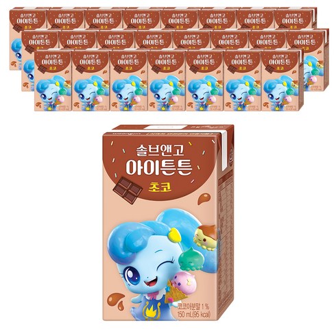 뽀로로초코우유 - 솔브앤고 아이튼튼 초코, 150ml, 24개