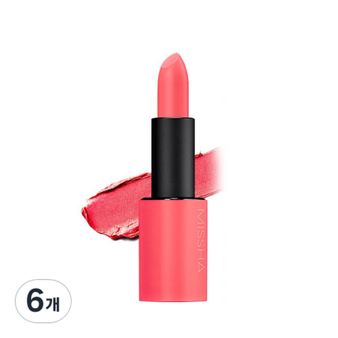 미샤 데어 루즈 벨벳 립스틱 3.5g, 키치 피치, 6개