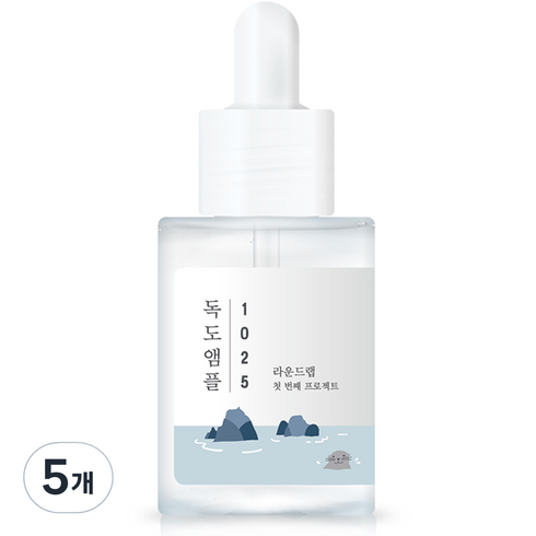 수분앰플 VIP패키지  - 라운드랩 1025 독도 앰플, 45g, 5개