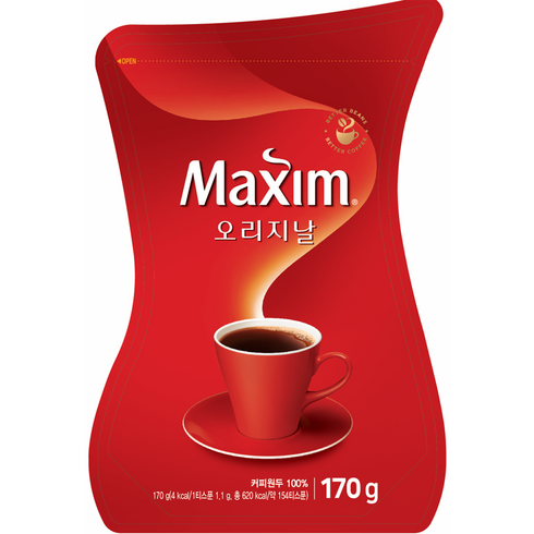 맥심 오리지날 커피 리필용, 170g, 1개입, 1개