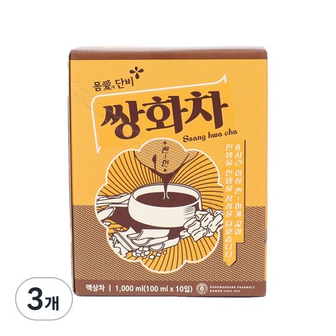 동우당 몸애단비 쌍화차, 100ml, 10개입, 3개