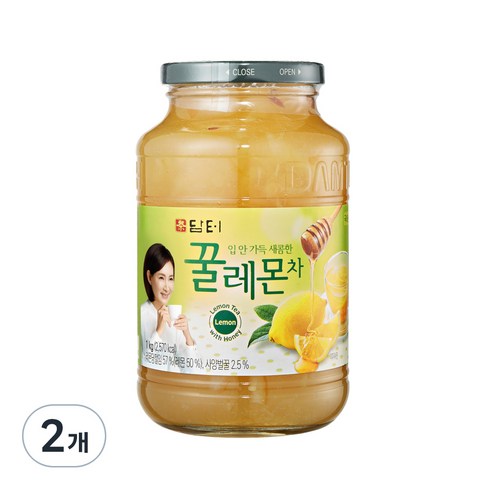 레몬청 - 담터 꿀레몬차, 1kg, 1개입, 2개