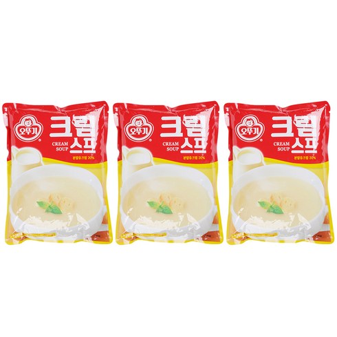 오뚜기 크림 스프, 1kg, 3개