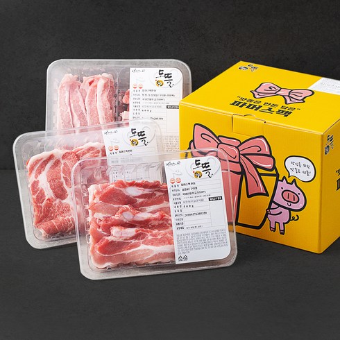 2023년 가성비 최고 삼겹살선물세트 - 도뜰 파머스팩 모듬구이 세트 (냉장), 1.6kg, 1세트