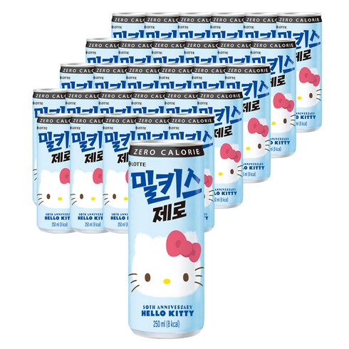 제로음료 - 밀키스 제로 탄산음료, 250ml, 30개