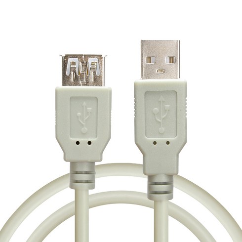 컴길 USB2.0 연장케이블 암 + 수 그레이, 1개, 3m